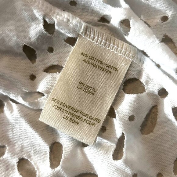 Rare Free People Luau Eyelet Top in White ASO Gabriella Montez - Picture 9 of 10